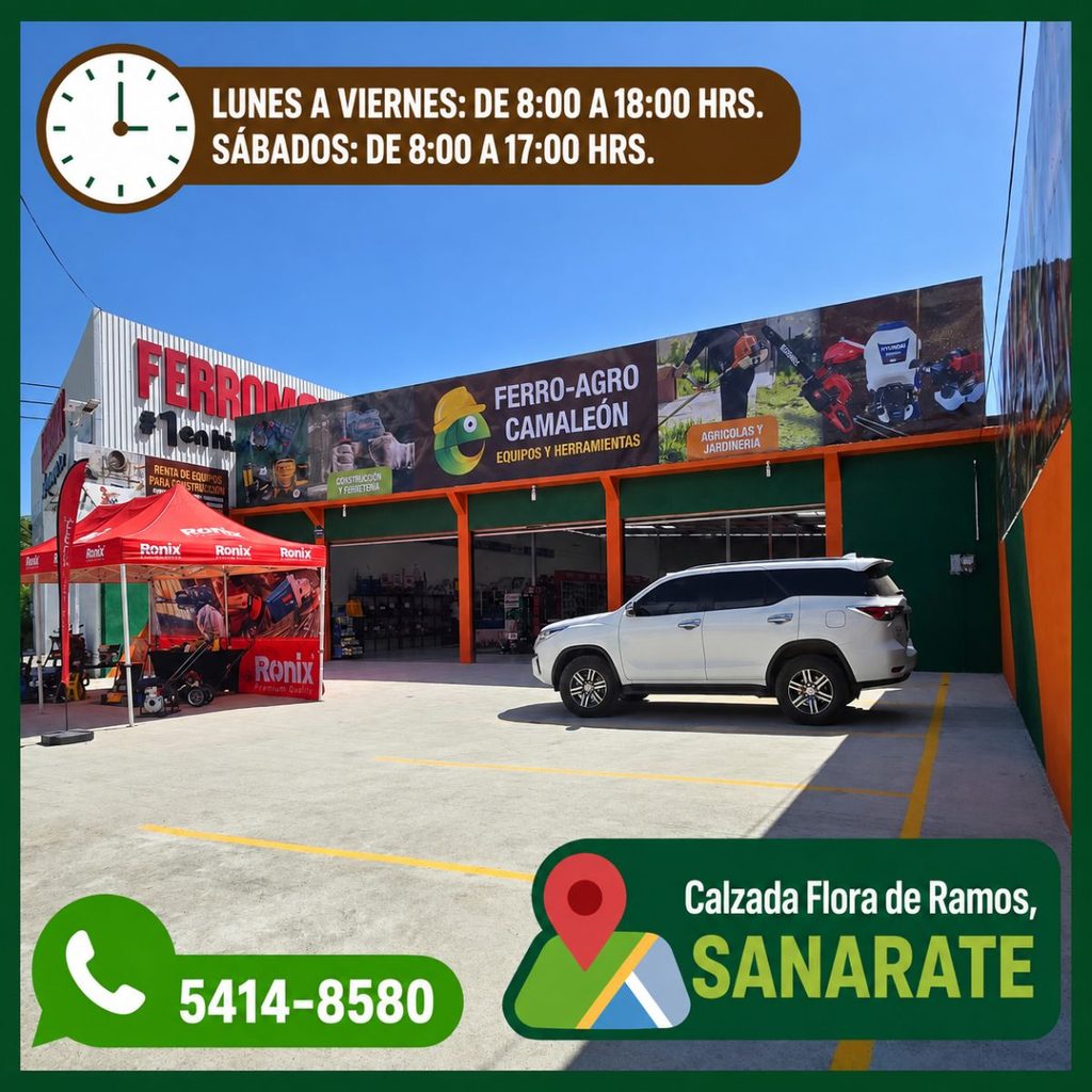 NUEVA UBICACIÓN FERRO AGRO CAMALEÓN EN CALZADA FLORA DE RAMOS SANARATE