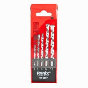 Set De Brocas de Acero HSS Helicoidales RONIX RH-5587 (5 Piezas): imagen 4