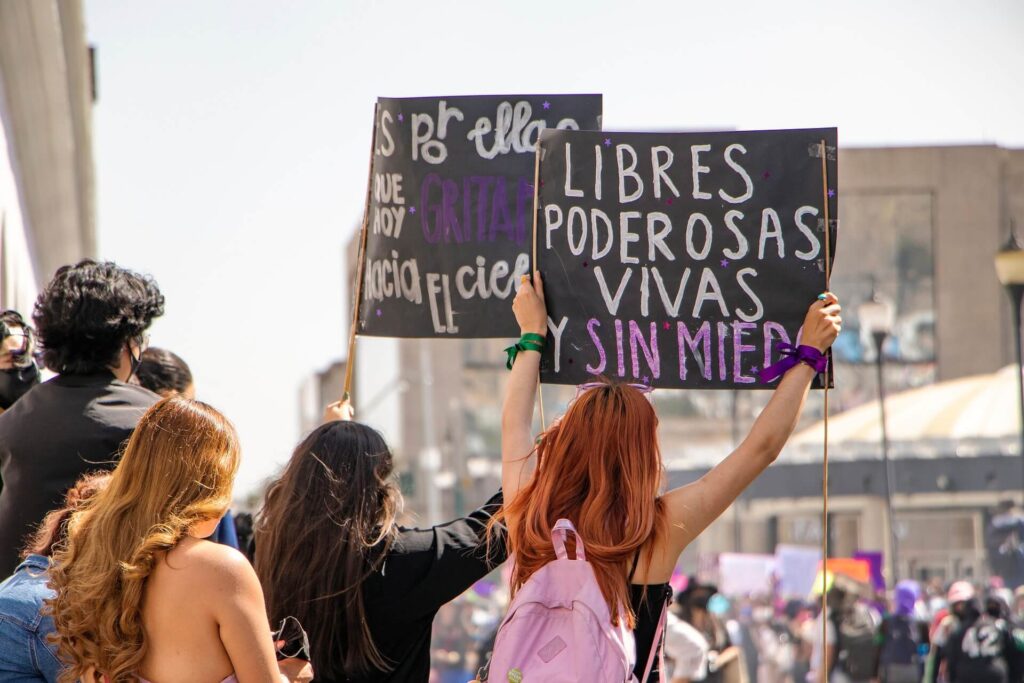 Foto con fines ilustrativos de una protesta 8m