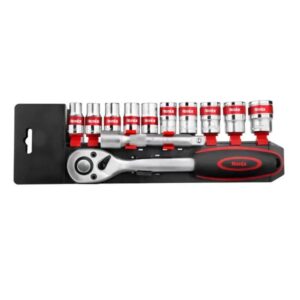 Foto del set de dados y llave ratchet de Ronix Guatemala