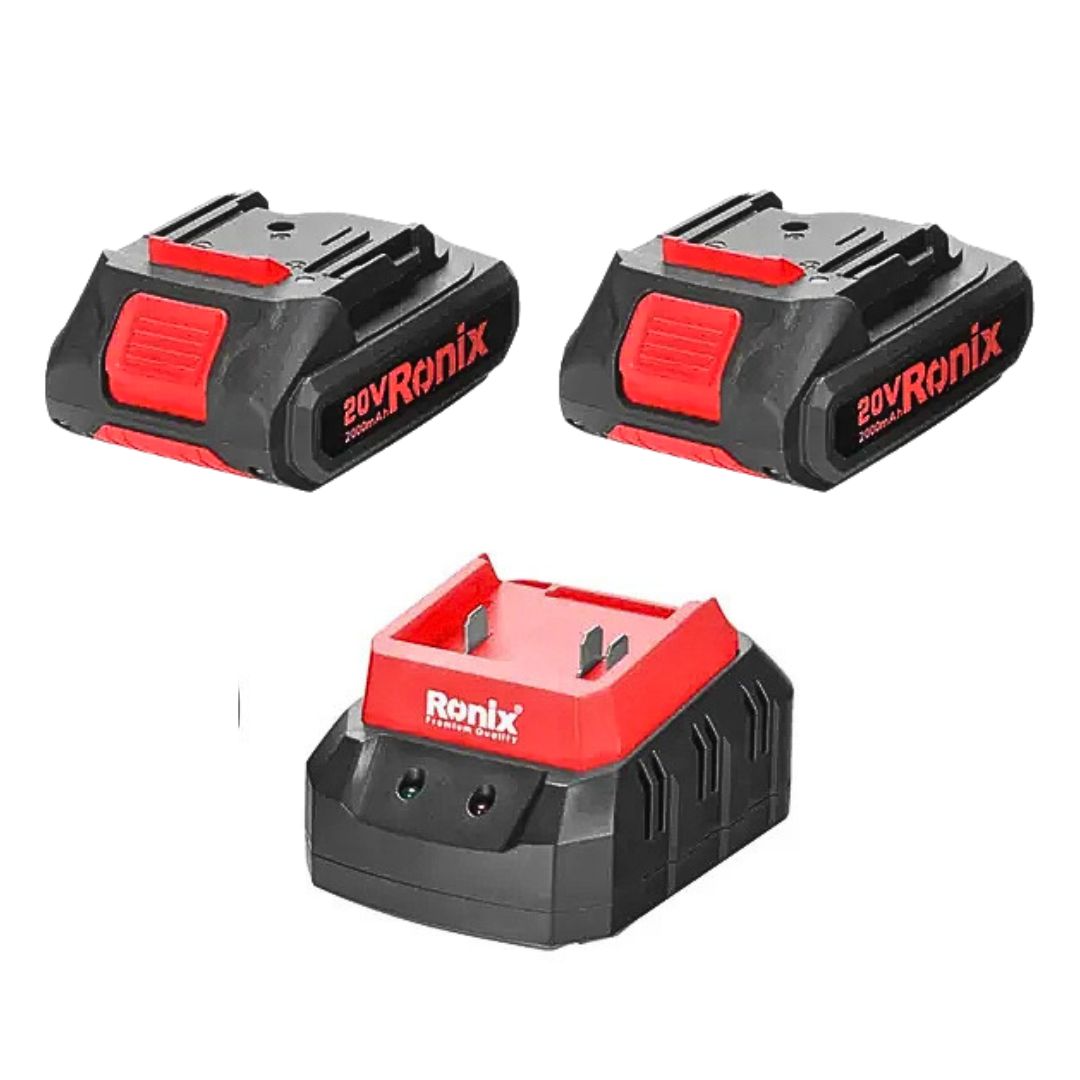 2 Baterias y cargador ronix