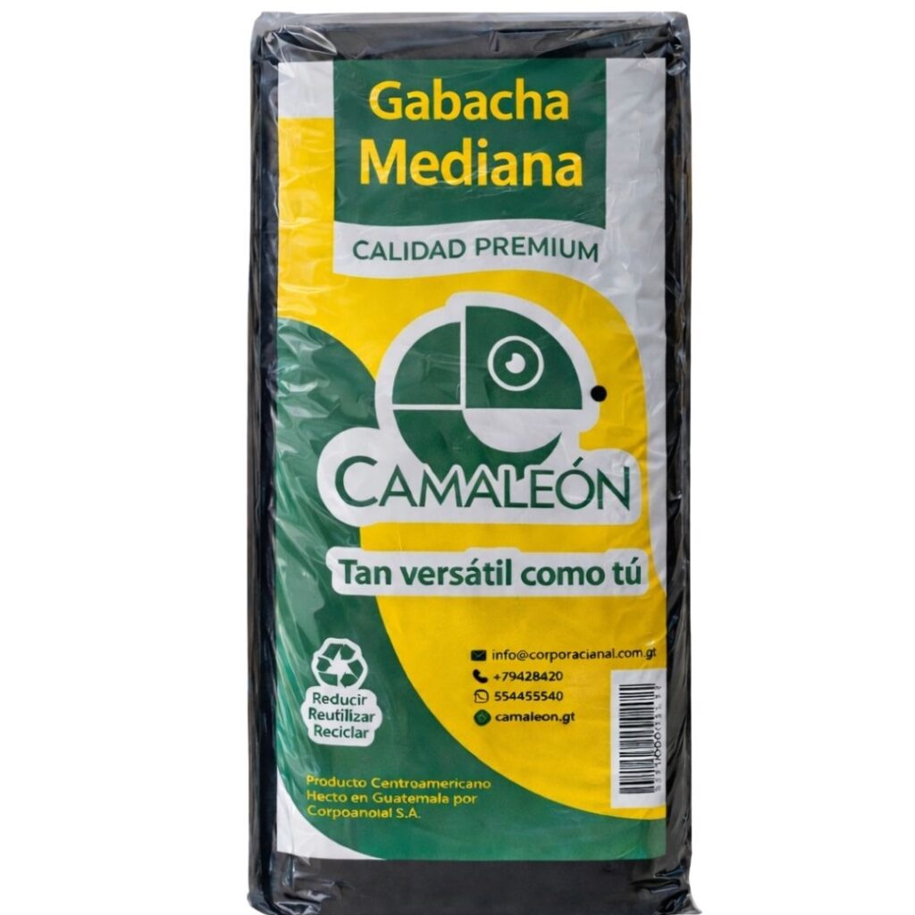 Foto principal Bolsa Gabacha Mediana Camaleón Negra